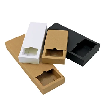 50 kom./Lot Tip Papira Ladica Poklon Kutija Kraft-Pakiranje Karton Svadbeni Poklon Kutija Za Pakiranje Čokolade Kozmetika Pribor za stranke