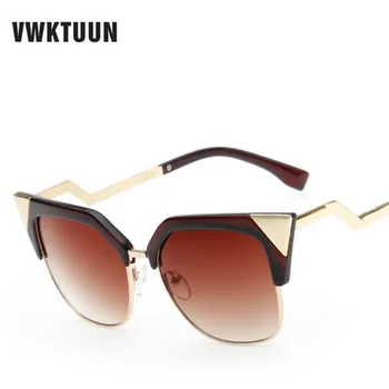 Sunčane naočale VWKTUUN Za žene i muškarce 2019 Nijanse mačji očiju za žene Luksuzne marke dizajnerske sunčane naočale Slr naočale UV400 Oculos