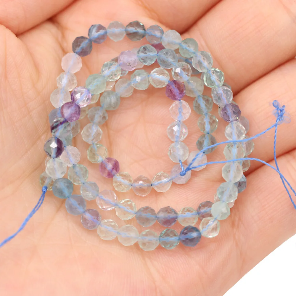 Perle od prirodnog kamena Malo Cut-Fluorit lapis Lazuli Slobodan Perle za izradu nakita DIY Narukvica i Ogrlica Pribor Slika  5