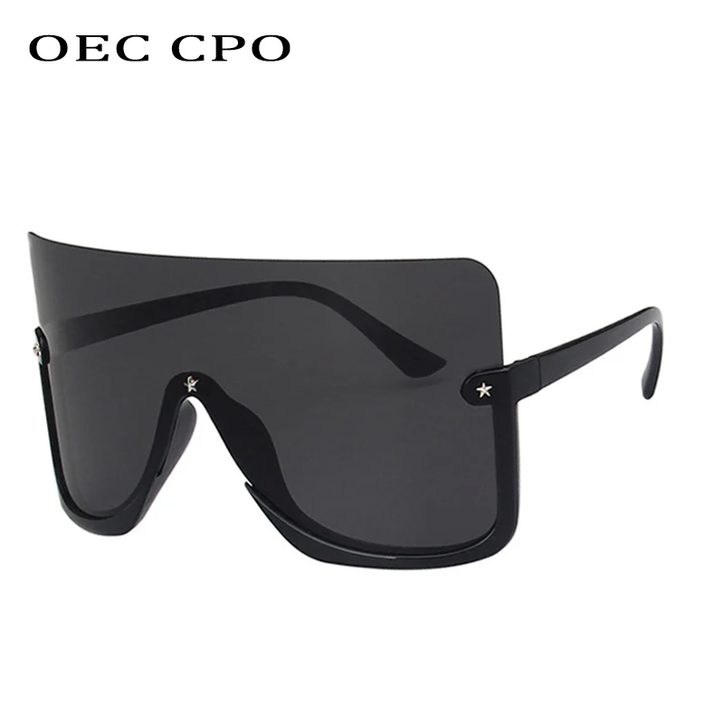 OEC CPO Prevelike naočale s ispupčen oči, Cijela sunčane naočale Za žene, muškarce, Pola rimless, Berba žute Sunčane naočale, Muške naočale, Ženske naočale O954 Slika  1