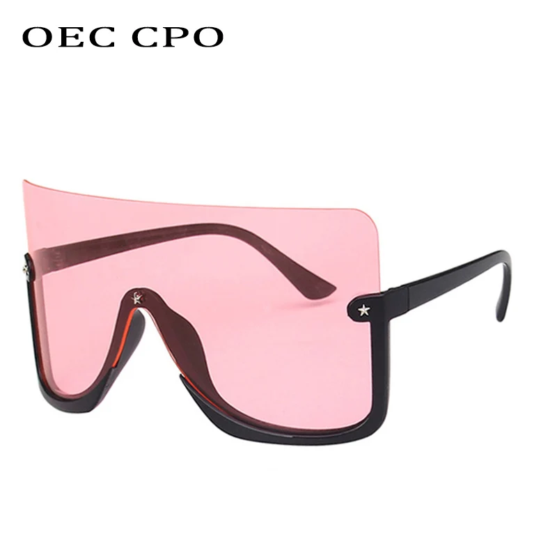 OEC CPO Prevelike naočale s ispupčen oči, Cijela sunčane naočale Za žene, muškarce, Pola rimless, Berba žute Sunčane naočale, Muške naočale, Ženske naočale O954 Slika  5