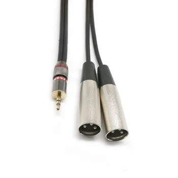 Kabeli 3,5 mm 1/8 High-end Stereo Mini-priključak za spajanje na Dvostruku XLR-штекеру Stereo Kabel Kabel 2018 Novi Kablovi NM01 30 cm
