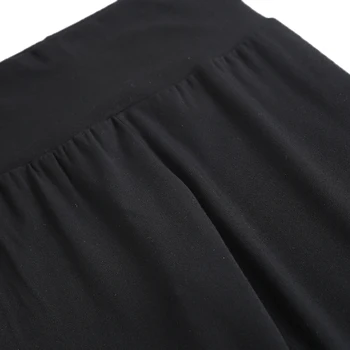 2021 Za žene Novi Svakodnevnim visokim strukom Protežu Spaljene Duge hlače Slobodne Crne hlače