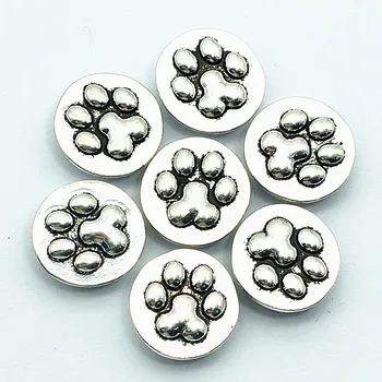 Topla rasprodaja 10 kom. ljepota trag uzorak 12 mm metalni gumb ovjes idealni DIY 12 mm ugriz nakit KZ9058