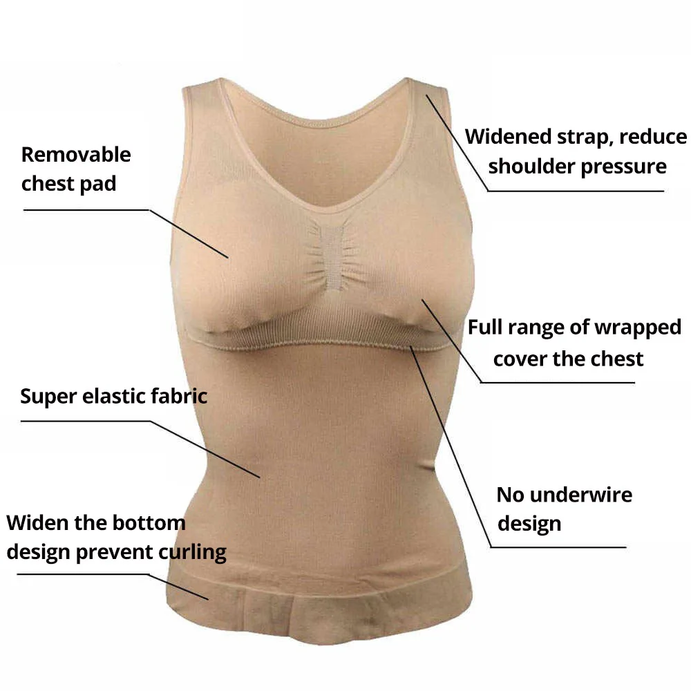 CXZD Novo donje korektivne donje rublje sa postavom za upravljanje trbuščić Majica za mršavljenje Potkošulja Izmjenjivi Korektivna prsluk za tijelo Korzet Slika  3