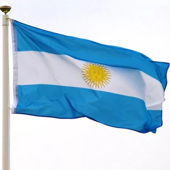 ARG AR Zastava Argentine 90x150 cm Visi od Poliestera Argentinska Nacionalna Zastava Banner plavo-bijele Pruge Argentinski nacionalne zastave