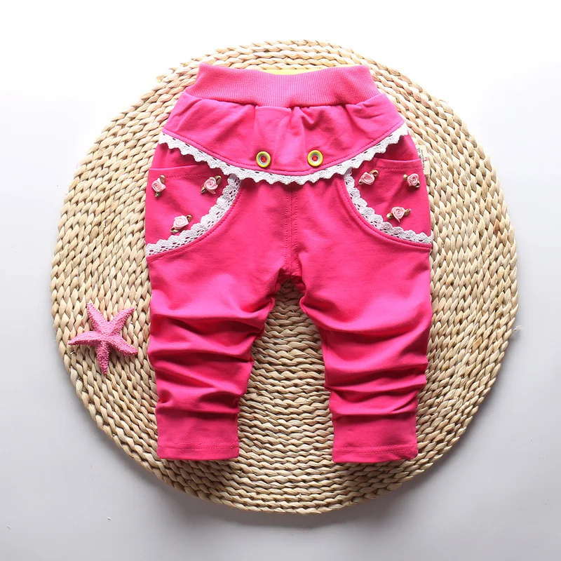 IENENS od 0 do 3 godina za djevojčice Pune hlače hlače Odjeća za djecu, za djevojčice Svakodnevne hlače za Proljeće, Jesen Dječje pamučne hlače Haren Slika  4