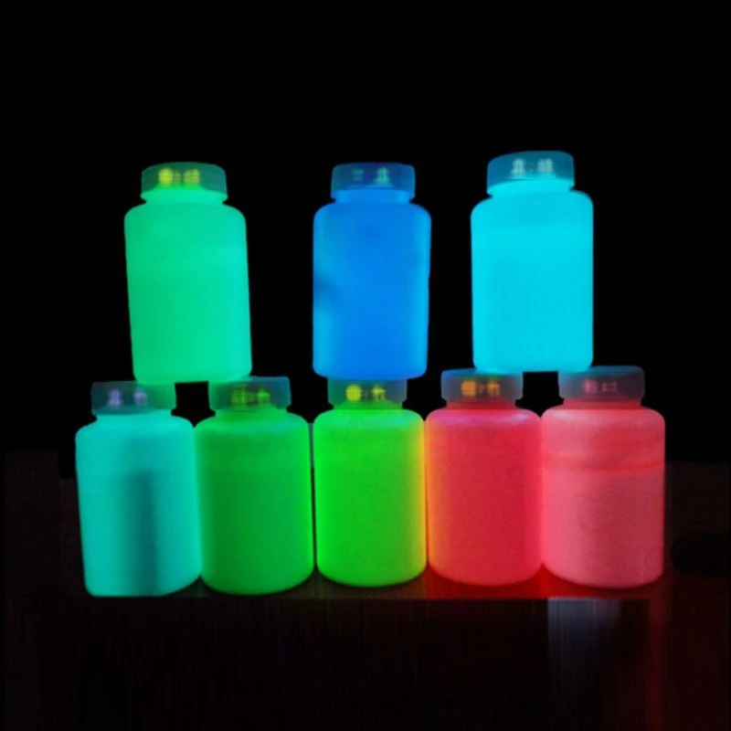 8 Boja Super Svijetle Fluorescentni Pigment Epoksida Svijetli u Mraku Tekuć Boja Body Art UV Boja Za Tijelo Skup Po 15 g Slika  3