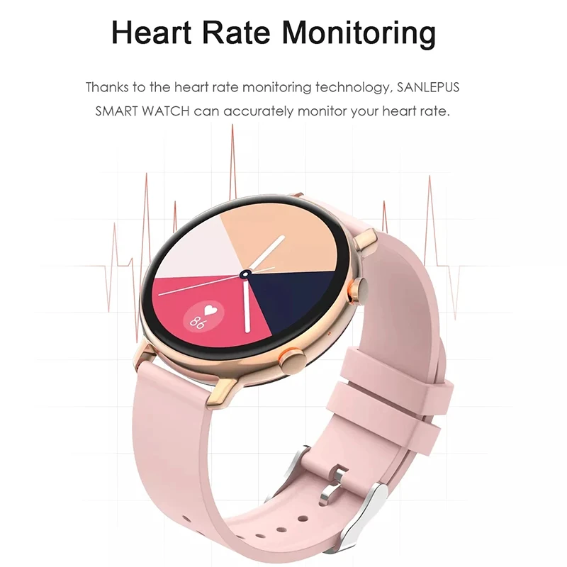 2021 Novi EKG POENA Pametnih satova Za žene i muškarce IP68 Vodootporan Monitor srčane Bluetooth Poziv Pametni sat za Samsung Galaxy Active 2 Slika  2