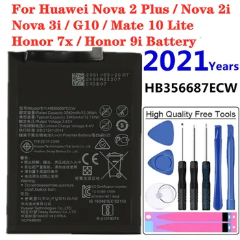 2021 Baterija HB356687ECW za Huawei Nova 2 Plus / Nova 2i / Nova 3i / G10 / Mate 10 Lite / Honor 7x / Honor 9i Baterija + Alata