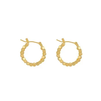 Moda Zlatne Boje Male Naušnice-Prsten za Žene Metalni Cijele Krug Izjava Naušnice Vintage Nakit Poklon