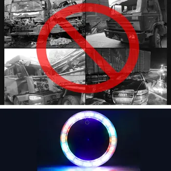Auto Noćni Sigurnost Treperi Led Indikator Super Jaka Magnetska Baza Automobili, Upozoravajuća Žaruljica Anti-Collision Solarni Širok Dugo Svjetlo Auto Alat