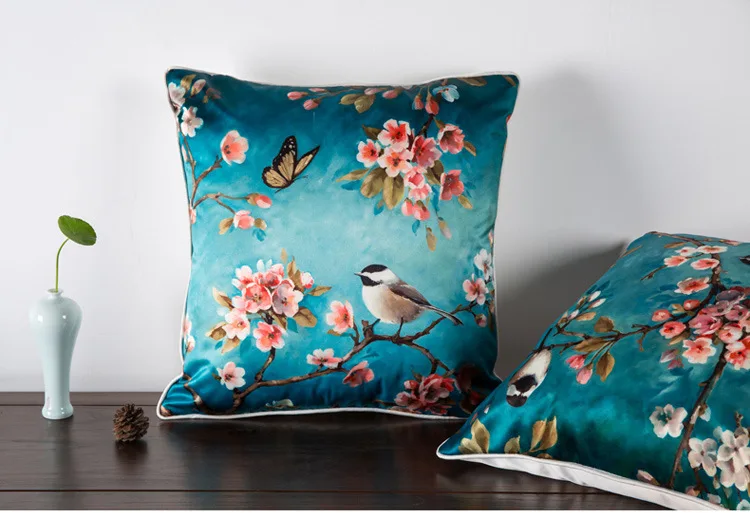 2016 nova kvalitetna kineska emulacija svila cvijeće jastuk ukras kuće kauč svilene presvlake za jastuke, jastučnice, jastučnice, Slika  3
