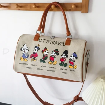 Disney Oxford tkanina Mickey Mouse torba-instant messenger ženska muška crtić putnu torbu velikog kapaciteta torba za prtljagu torba preko ramena