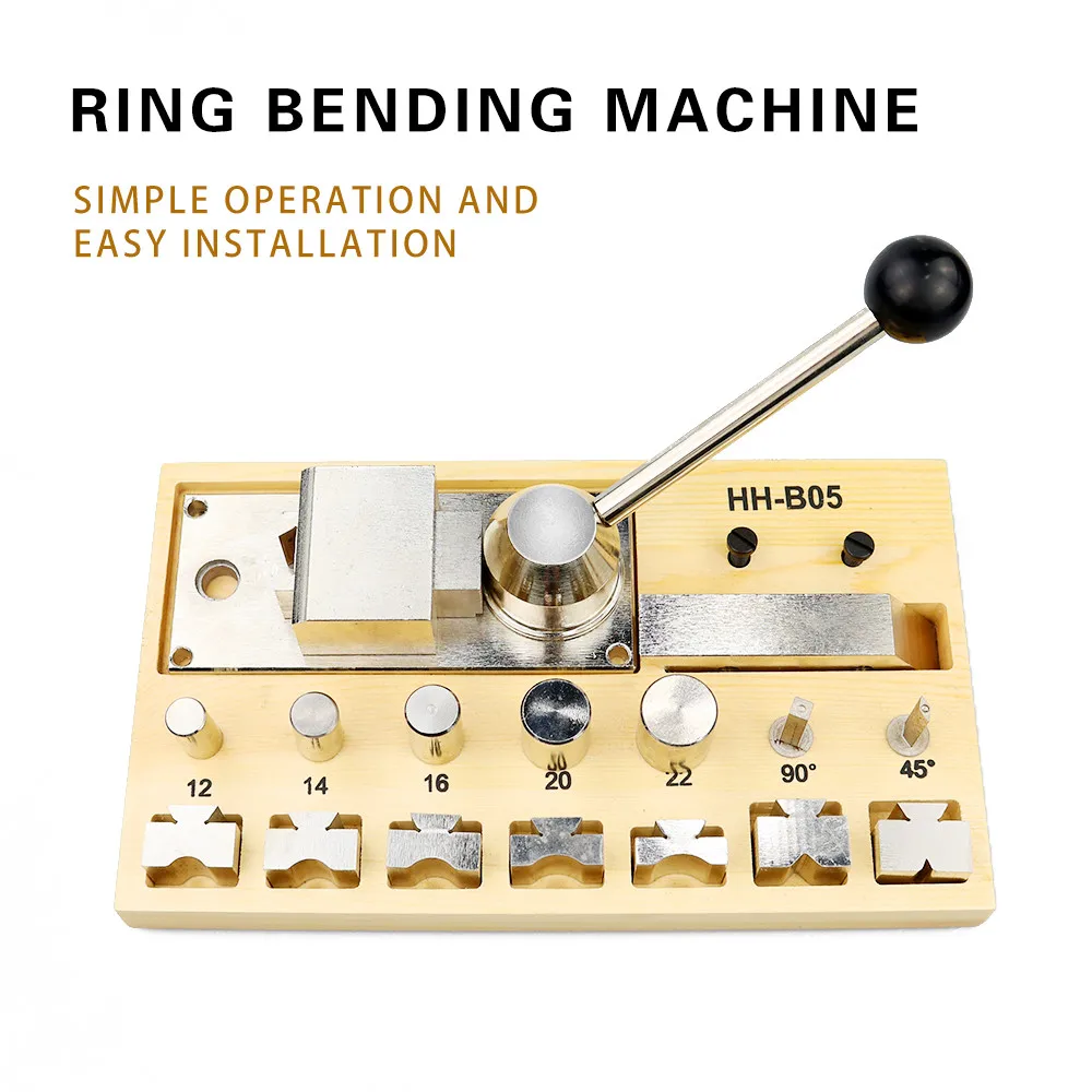 Mašina za savijanje prstenova 6 Veličina Skup alata za izradu Naušnica, Prstena za prste, Nakit od Drveta, Metala, Plastike Slika  2