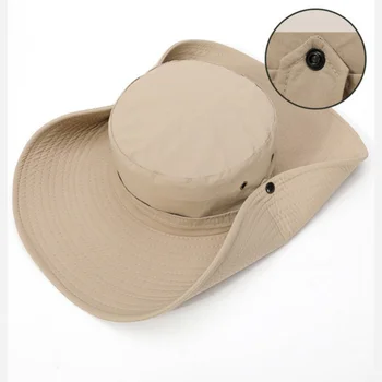 Ljetne sunčane kape Za muškarce Na otvorenom sa širokim poljima Anti-UV Plaža Ribolov kape Gospodo Sklopivi Velike kape-kante Planinarenje, Kampiranje Panama Šešir