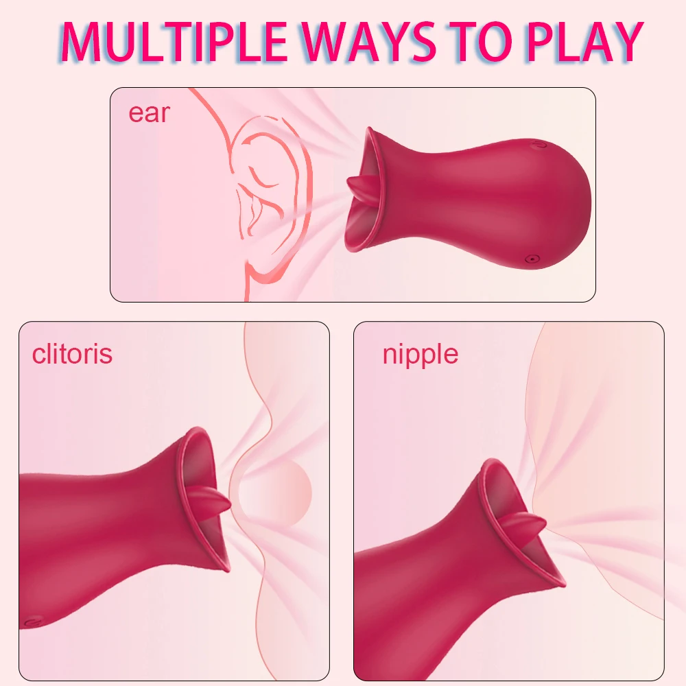 Blaga Лижущий Jezik Vibrator G spot Stimulator Klitorisa Mini-Seks-igračke za klitoris za žene Punjiva Ženski masturbator za bradavice Slika  0