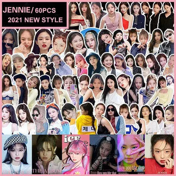 10/60 Korejski Moda Kpop Djevojke Grupno Naljepnice Jenny Lisa Rose Джису Za Laptop Telefon Celina Slatka Crtani Naljepnice Pegatina