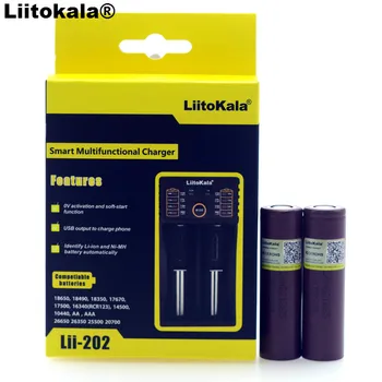 2 KOMADA Liitokala 18650 HG2 3000 mah 3,6 v litij kontinuirano pražnjenje 20A posebna e-baterije za punjač + 202