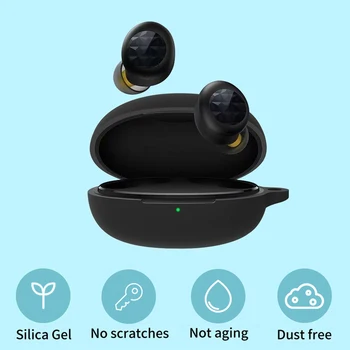 Jednostavan Silikonska Torbica za Realme Buds Q2 Bežična Bluetooth kompatibilne Slušalice Torbica za slušalice, Zaštitna Ljuska Pribor