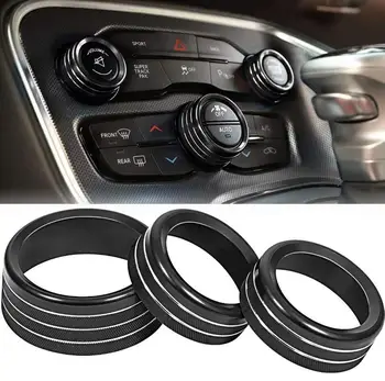 3 kom. Auto Klima-uređaj Prsten gumb Glasnoće Prekidač za Olovke ac Poklopac Za Dodge Challenger Punjač Pribor-2020