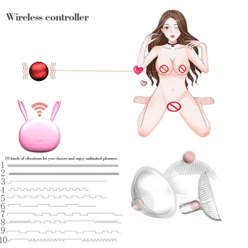 Izdajalicu Sisa Bradavice Bežični Električni Daljinski Seks-Igračke za žene Stimulacija bradavica Lizanje Klitorisa Vibrator Masturbator