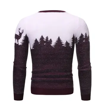Muški pamuk pulover okruglog izreza Jesen zima Životinja Topla Mekana Dugi rukav Odjeća savršene kvalitete Pletene Casual muški pulover