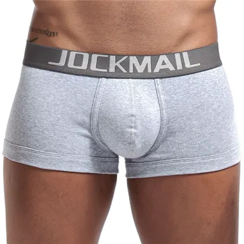 Brand JOCKMAIL Muško donje rublje Boks Pamuk hlače s niskim strukom Seksi Udobnost U udubljeni boksač muški živo bijelo muško donje rublje