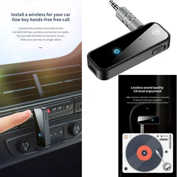 2 u 1 Bluetooth 5,0 Prijemnik Predajnik 3,5 mm AUX Priključak za Audio Bežični Adapter za Auto PC Slušalice Mikrofon 3,5 Bluetooth-receptor