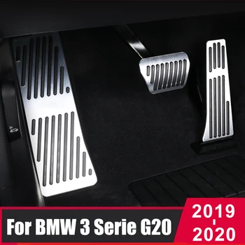 Aluminijski Poklopac Nožna Pedala Auto Poklopac Kočnice Jastučići Pumpe za Gas Za BMW G20 G21 Serija 3 2020 2021 2019 Pribor