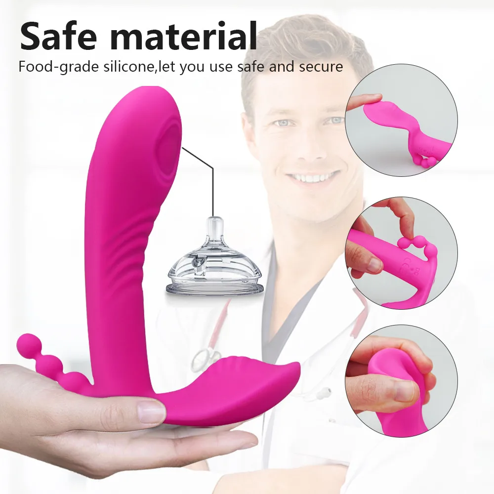 3 U 1 Nosivi Vibrator Ženski Klitoris je Analni Vibrator G Spot Stimulator Klitorisa Bežični Maser Femen Masturbator za odrasle 18+ Slika  1