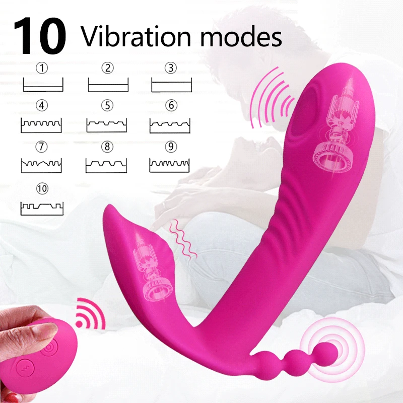 3 U 1 Nosivi Vibrator Ženski Klitoris je Analni Vibrator G Spot Stimulator Klitorisa Bežični Maser Femen Masturbator za odrasle 18+ Slika  3