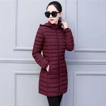 2021 Zimska jakna velike veličine sa svjetlom obloge Za žene, Izmjenjivi poklopac Toplo pamučna odjeća Plus Size Dugi kaput Ženske parkovi