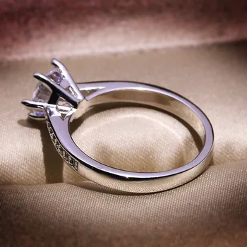 2022 Novi Trend Par Prstenova Za žene S925 Silver Kubni Cirkonij Veliko Vjenčanje Obećanje Angažman Božićni Poklon Nakit