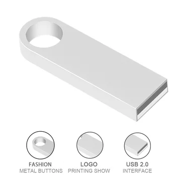 High-speed flash drive memoria 32 GB flash drive 64 GB vodootporan drive 16 GB 8 GB flash drive usb 2.0 metalna ručka s korisničkim logotipom tvrtke