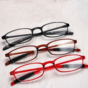 Iboode Unisex Ultra čitanje Naočale za čitanje i za muškarce i žene Neklizajući Oponašaju TR90 Naočale za čitanje s пресбиопией +1,0~4