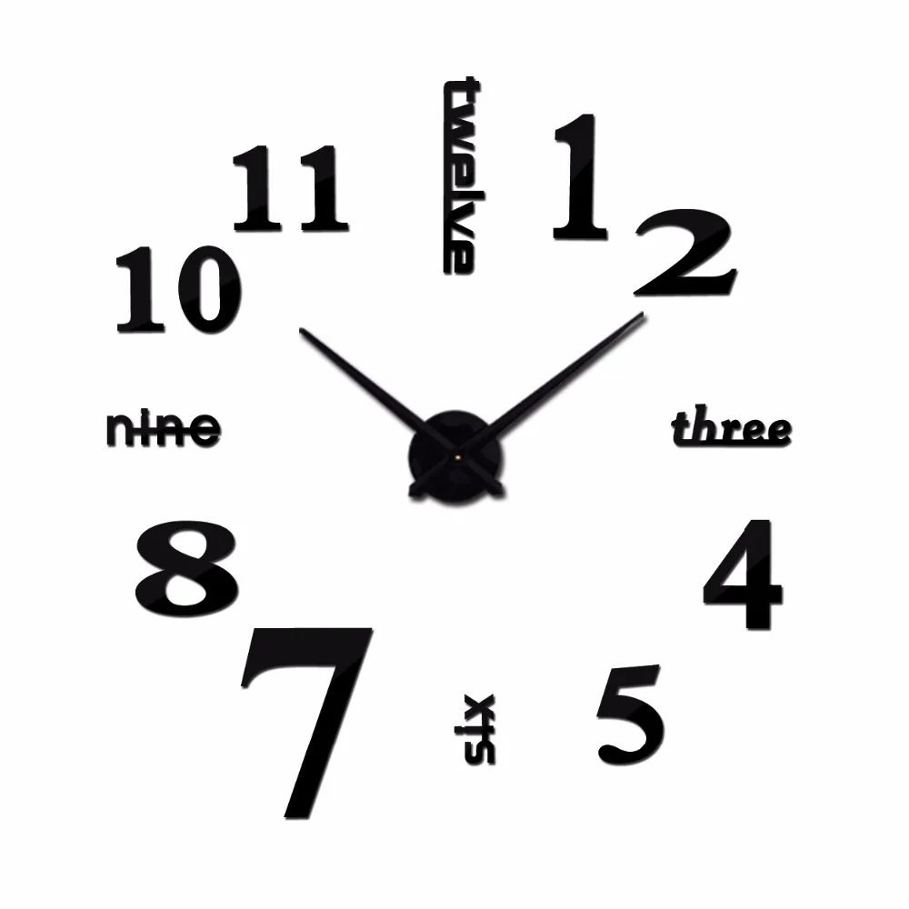 Zidni satovi satovi reloj de pared ukras kuće zidni sat 3d akril posebna oznaka igla za dnevni boravak Slika  0