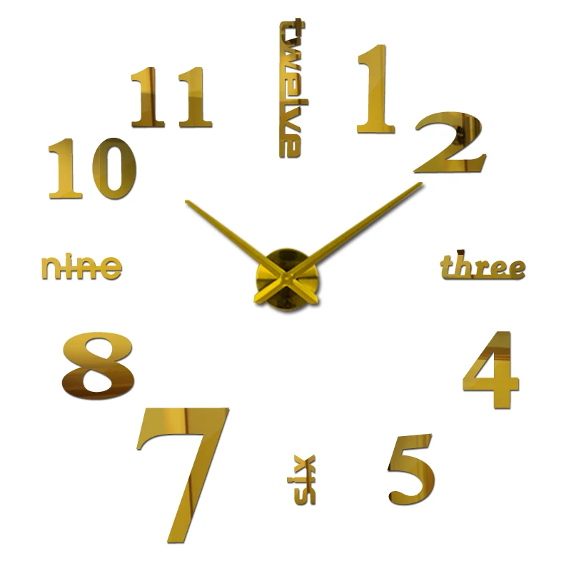Zidni satovi satovi reloj de pared ukras kuće zidni sat 3d akril posebna oznaka igla za dnevni boravak Slika  2