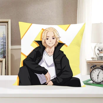 Anime Tokiju Osvetnici Print Jastučnicu za kućnu Kauča Auto-dekor Mekani plišani jastučnicu Jesenje dekoracije Funky jastučnicu