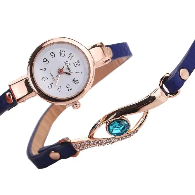 Topla rasprodaja Trendi ženski sat sa dijamantima u stilu Top Oko kvarcni sat od кожзаменителя elegantan ručni Kvarcni sat Relogio Feminino Slika  3