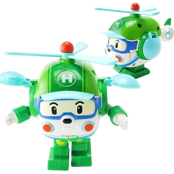 Novi Srebrni Робокар Koreja Robot Igračke Transformacija Anime Lik Poli Igračke Za djecu Playmobil Juguetes poklon