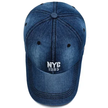 Nova monotono traper kapu iz New Yorka Za muškarce i žene s vezom, traperice s natpisom, šešir s patent-zatvarač, Ljetna sportska kapa SAD-u u stilu hip-hop, Gorras