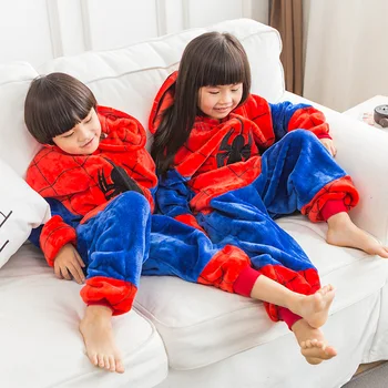 Dječje пижама Pauk Bodom Jednorog Anime Odijelo Crtani Životinja Kombinezon za dječake i djevojčice Cosplay Pidžama Dječja Odjeća za spavanje na Noć vještica