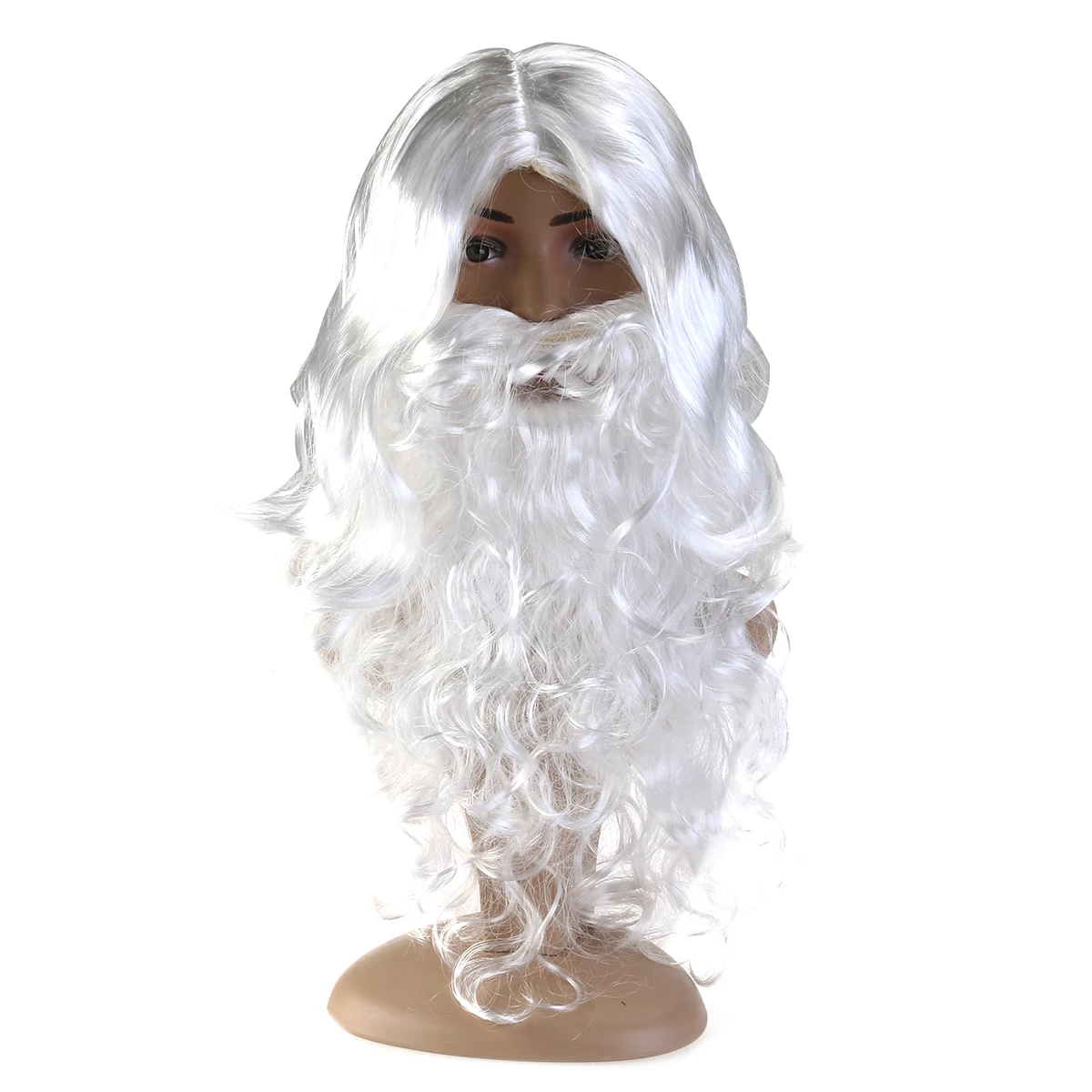 Nova Bijela Djed Mraz Brkovi Šešir Maske Odijelo Odijelo Čarobnjaka Perika I Brada Skup Božićni Halloween Dekoracija Božićni Domjenak A30 Slika  1