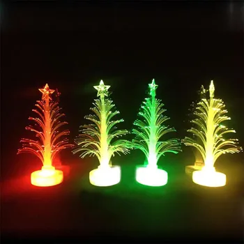 1pc Nova Božićno Drvce Žarulja Šarene LED Optički noćno svjetlo Dječji Božićni Poklon Božićni Ukras noćno svjetlo Igračka