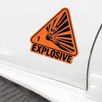 Eksplozivna Opasnost Eksplozivne Naljepnica Znak Sigurnosti Automobila Vinil Dekorativni Detalj Za Ličnosti