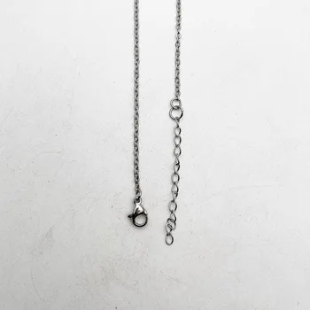 Moda 45 cm+5 cm 2 mm nakit naponske žice od nehrđajućeg čelika lanac ogrlica ogrlica lanyard šarm ovjes kopča kopča-omar 100 kom./lot