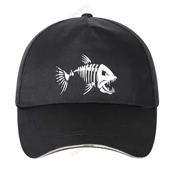 Muška Ulica Riblja kapu Riblja šešir Baseball Lovački šešir za golf s crtani riblje kosti snapback šešir