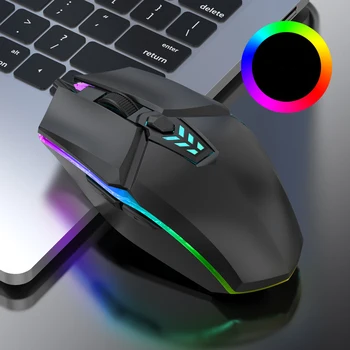 Ergonomski Pro Žičano Gaming miš sa 6 pomoću Tihi Klik 1600 dpi Led Optički USB-računalni miš 1,2 M Za prijenosna RAČUNALA