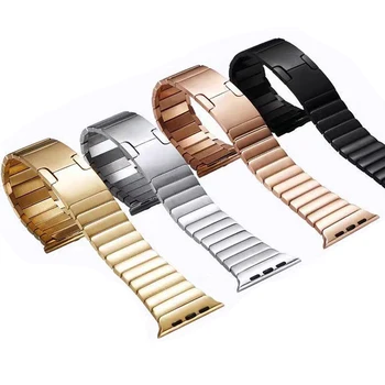 Link narukvica narukvica od nehrđajućeg čelika za Apple Watch 6/5/4/3 serije 44 40 za iwatch 7 41 45 mm 38 42 mm luksuzni službeni metalni remen